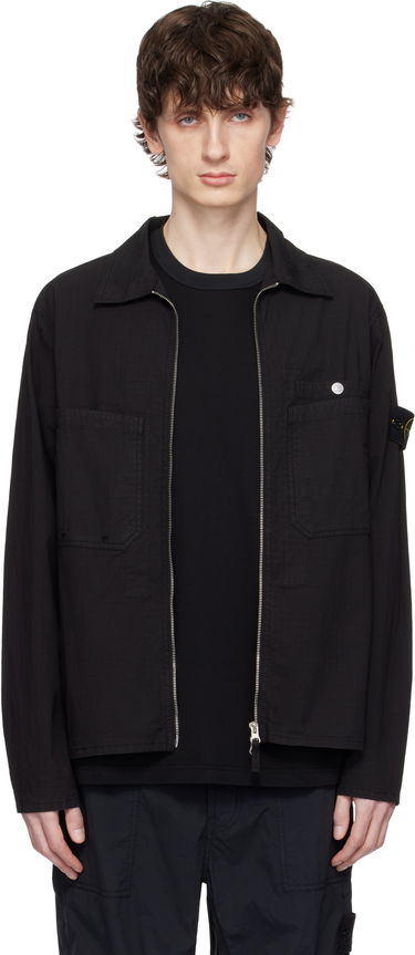 Bunda Stone Island Stone Island Mil-Spec Stretch Ripstop-TC Jacket Čierna | K1S15 1200012 S0063, 0