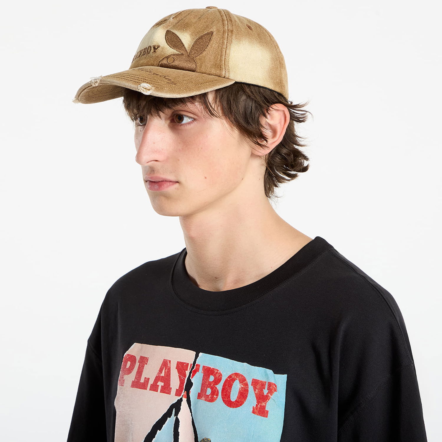 Šiltovka Footshop Playboy x FTSHP Denim Dadcap Orche Béžová | FTSHP_536, 1