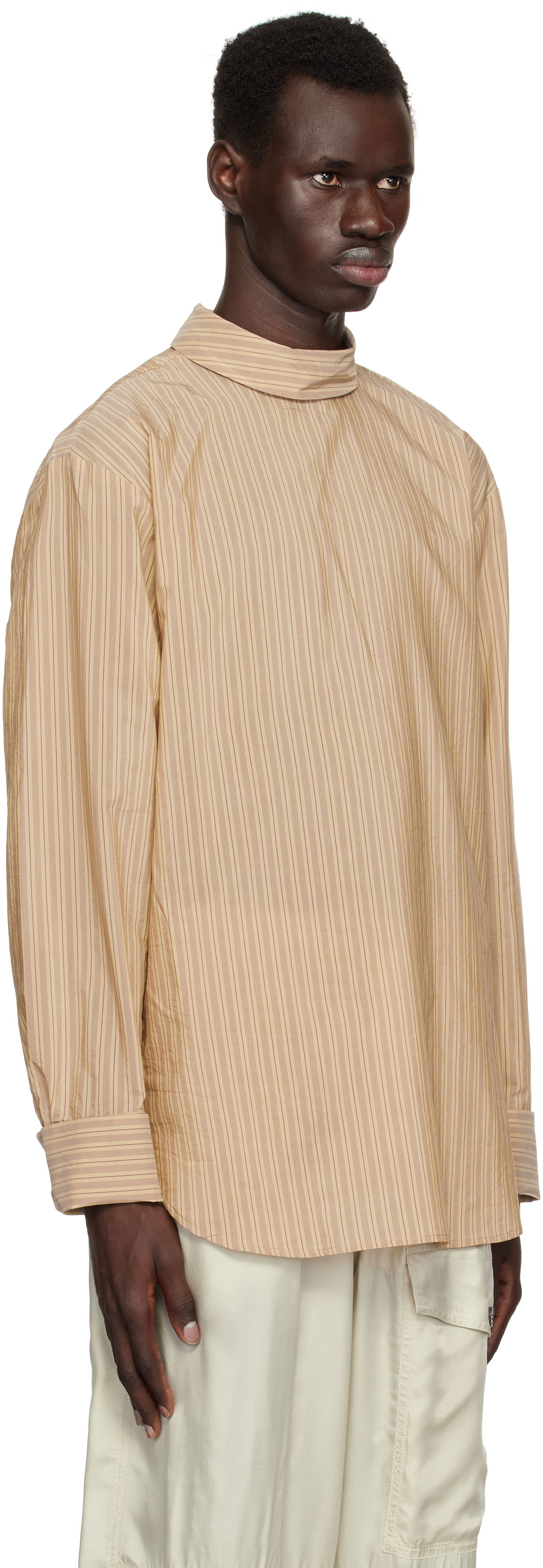 Dries Van Noten Striped Turtleneck Shirt