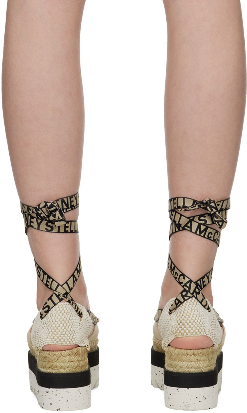 Doplnky Stella McCartney Stella McCartney Gaia Little Black Bunny Espadrille Wedges Béžová | 810190N0222, 1