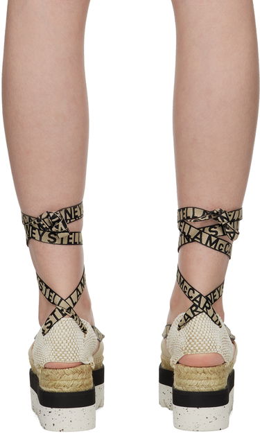 Doplnky Stella McCartney Stella McCartney Gaia Little Black Bunny Espadrille Wedges Béžová | 810190N0222, 1