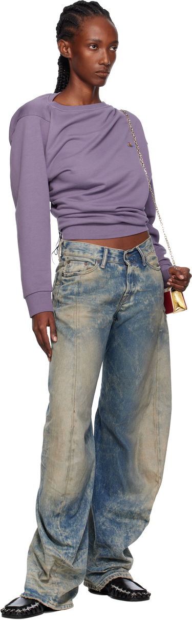 Mikina Vivienne Westwood Vivienne Westwood Hebo Draped Sweatshirt Fialová | 3I010015-J006O-, 3