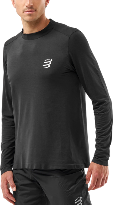 Tričko Compressport Performance LS T-Shirt Čierna | atsm4949002, 0