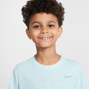 Tričko Nike Dri-FIT Miler Older Kids' Short-Sleeve Running Top Tyrkysová | DD3055-474, 3
