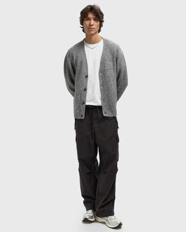 Sveter Edmmond Studios Duck Patch V-Neck Knit Cardigan Šedá | 325-60-05850, 2