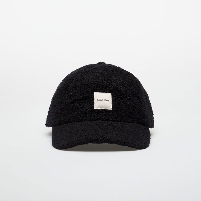 Šiltovka CALVIN KLEIN Boucle Patch Cap Čierna | LV04F5026G UB1