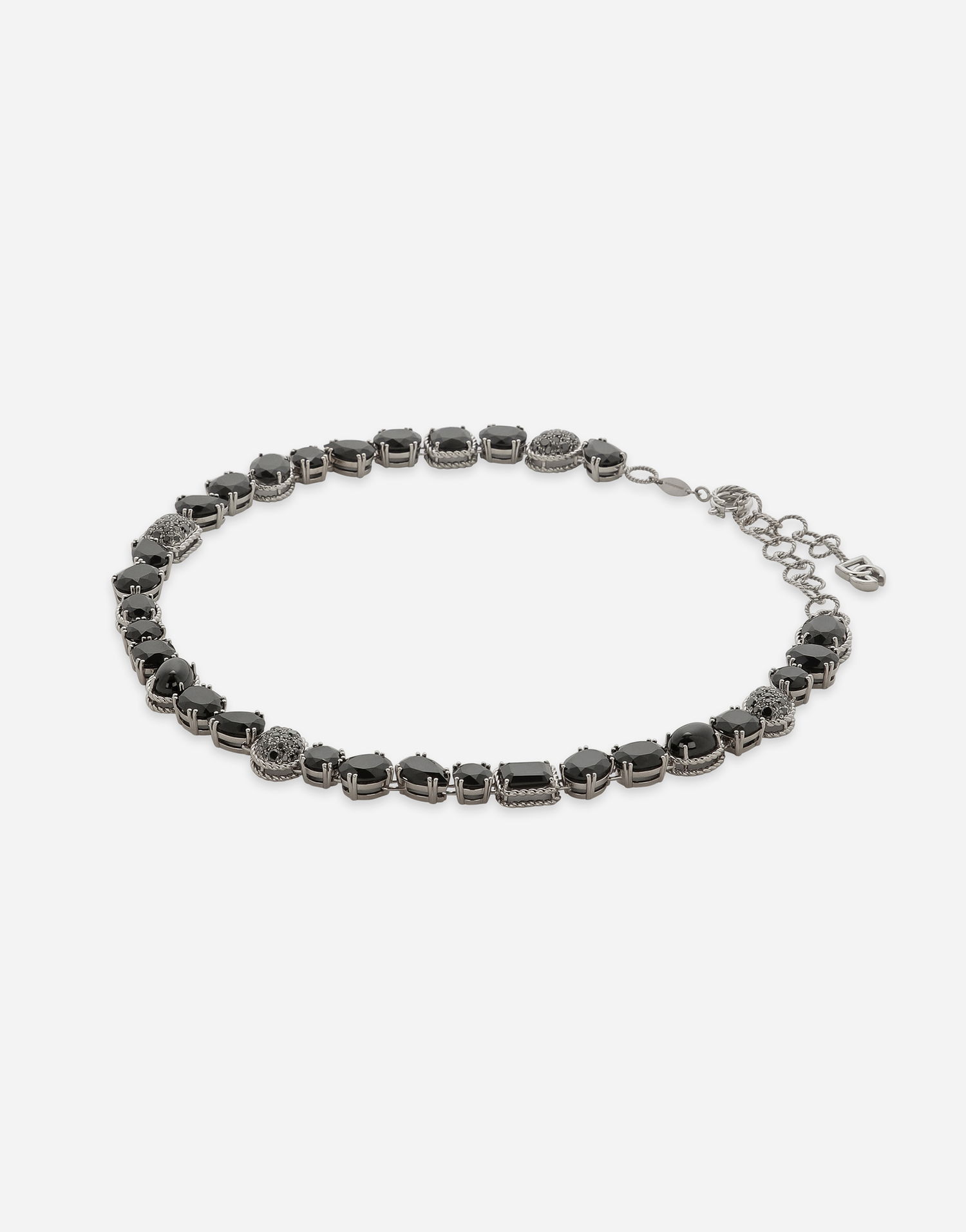 Náhrdelník Dolce & Gabbana Dolce & Gabbana Anna 18kt White Gold Necklace with Black Spinels Čierna | WNQA1GWSPBL80001, 1