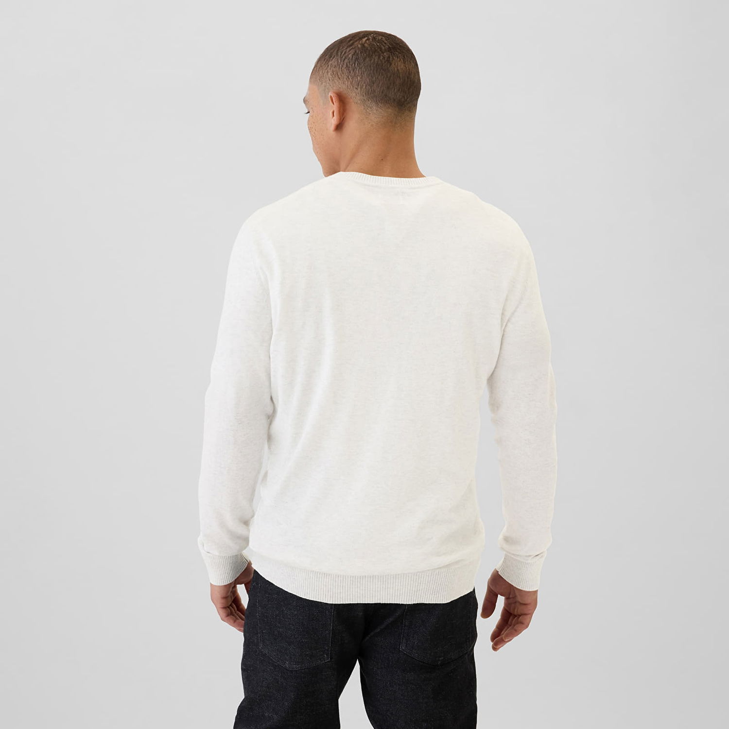 Sveter GAP Sweater Core Cotton Crew Cream L Biela | 498141-00, 1