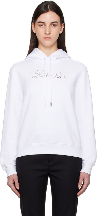 Mikina LANVIN Lanvin Bead Embroidered Hoodie Biela | RW-HO9003-J176-P25, 0