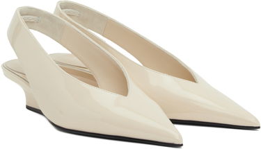 Tenisky a topánky TOTEME 'The Wedge-Heel' Slingback Pumps Béžová | 244-WAS0165-LE0091, 3