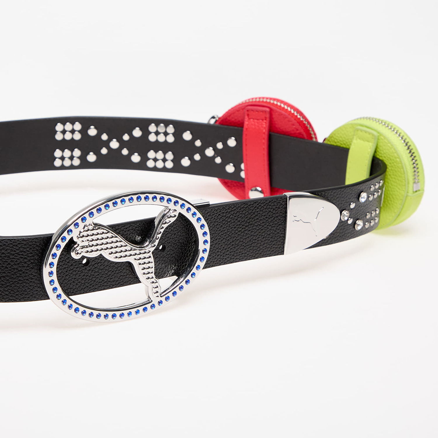 Opasok Puma Leather Belt With Multicolor Pouches Čierna | 05478601, 1