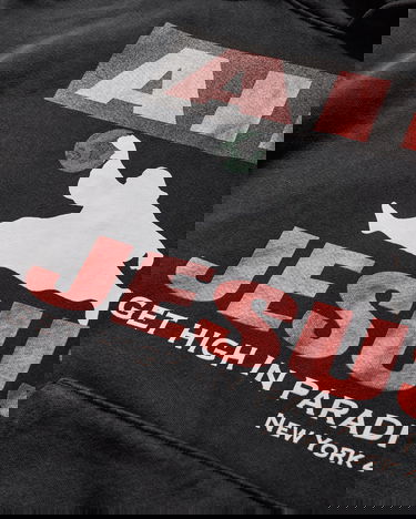 Mikina PARADIS3 Air Jesus Hoodie Čierna | PAAIRJESUSHOOD 1, 3