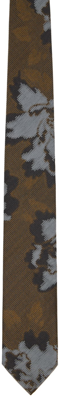 Šál Dries Van Noten Printed Floral Tie Hnedá | 242-021602-9900, 0
