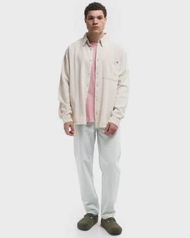 Košeľa Dickies Long Sleeve Service Stripe Shirt Biela | DK0A4Z7NC481, 2