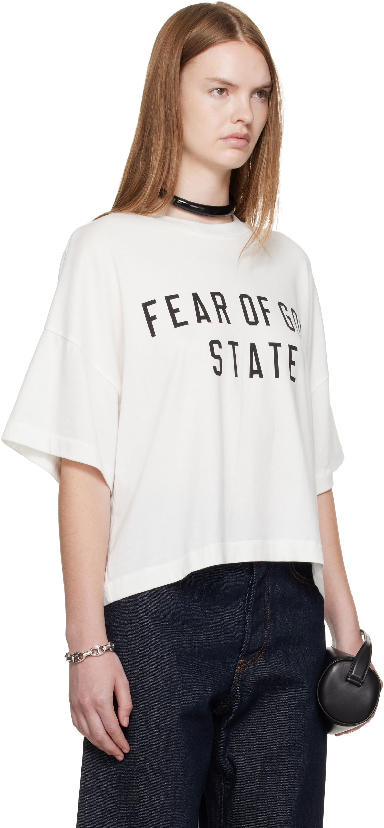 Tričko Fear of God Fear of God ESSENTIALS Boxy T-Shirt Biela | 125SP257164FW, 1