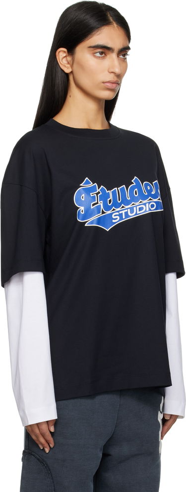 Tričko Études Double Sleeve T-Shirt Etudes Studio Čierna | H24MMTSH184-99, 1