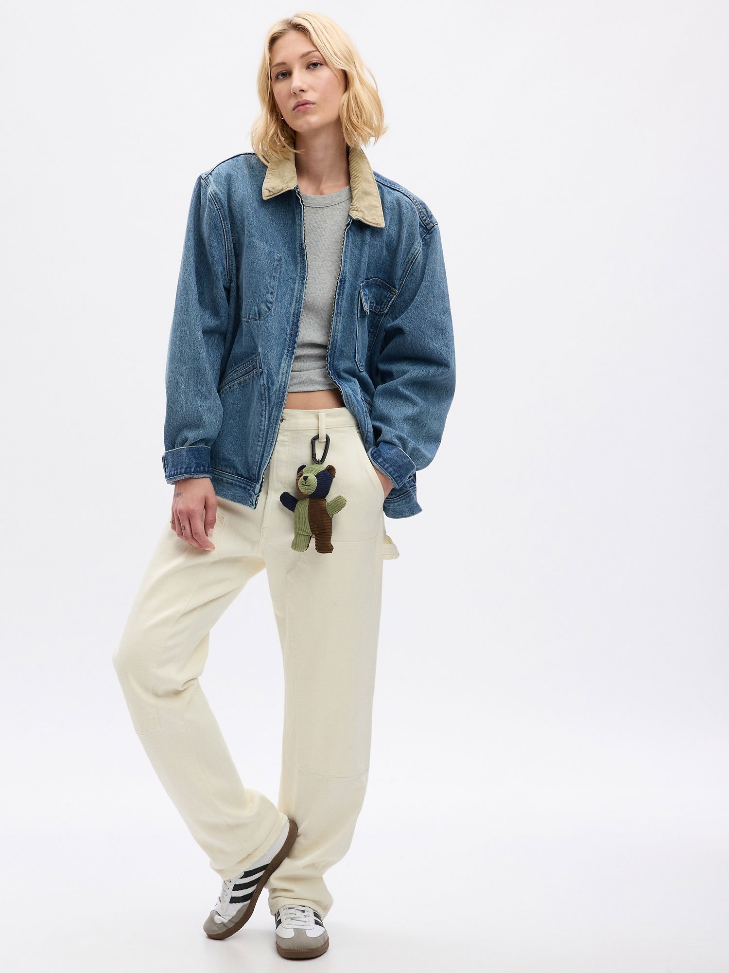 Bunda GAP Sean Wotherspoon x Re-Issue Denim Chore Jacket with Washwell Modrá | 837646-00, 1