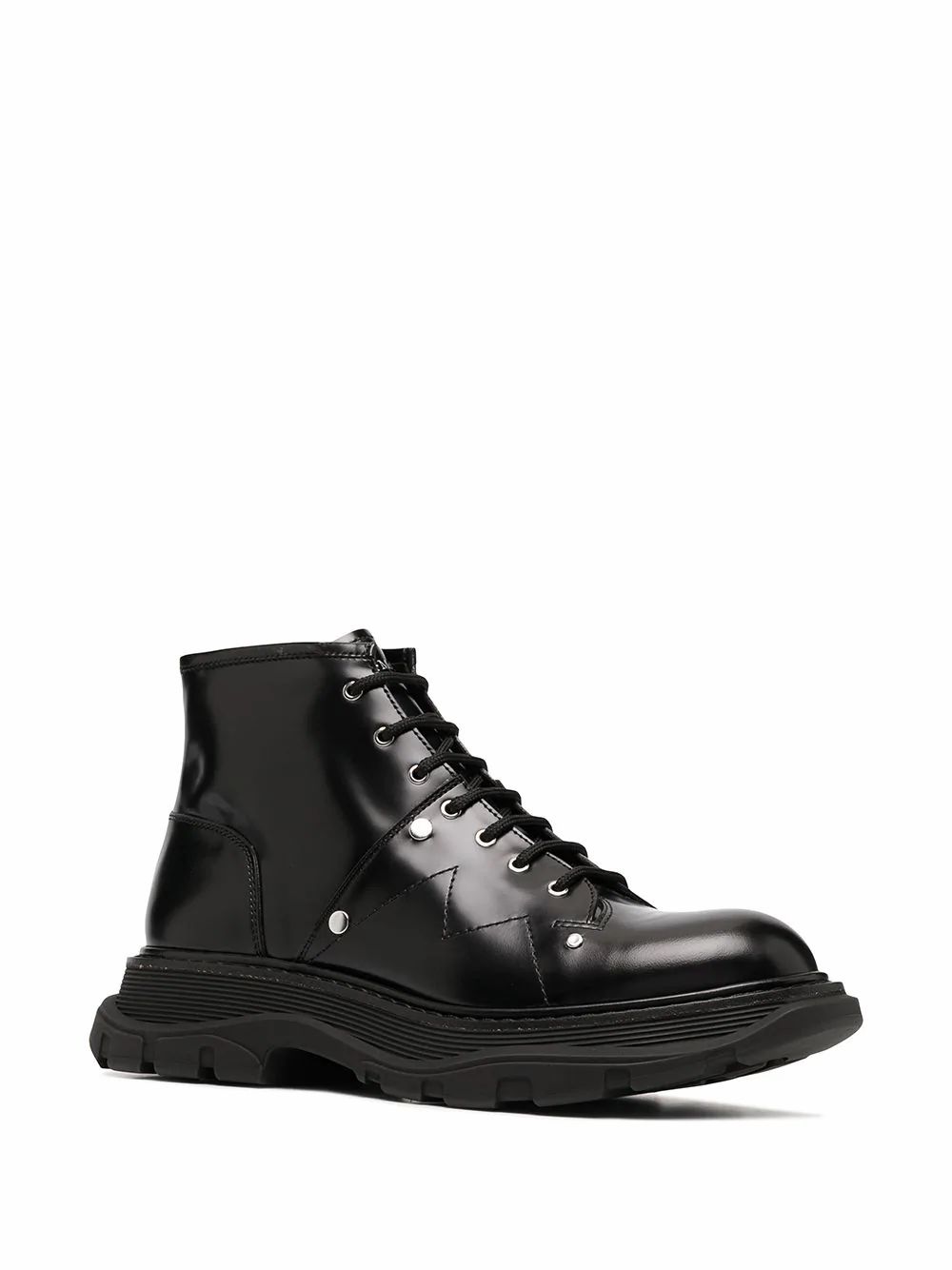 Tenisky a topánky Alexander McQueen Alexander McQueen Leather Ankle Boots Čierna | 604253WHZ801000, 1