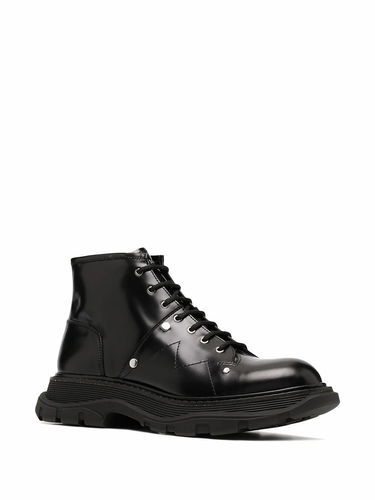Tenisky a topánky Alexander McQueen Alexander McQueen Leather Ankle Boots Čierna | 604253WHZ801000, 1