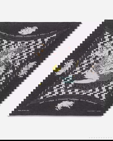 Šál KAPITAL Selvedge Bandana No Woman No Cry Čierna | EK-1539BA BLACK, 3