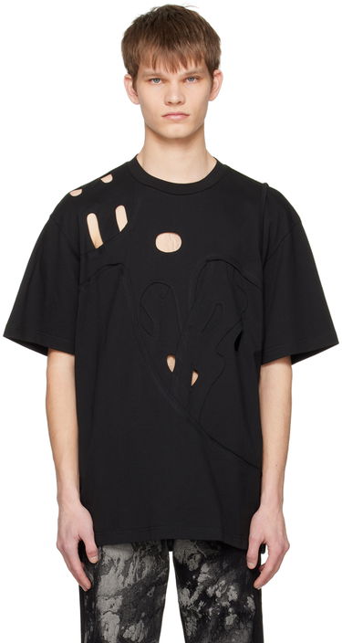 Tričko Feng Chen Wang Feng Chen Wang Cutout T-Shirt Čierna | FUS15TS01B, 0