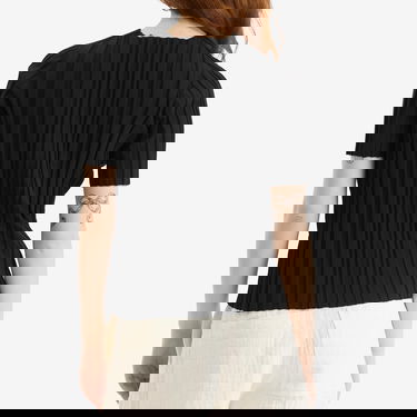 Tričko Pleats Please Issey Miyake Issey Miyake Rib Knit T-Shirt Čierna | PP56KK852-15, 3