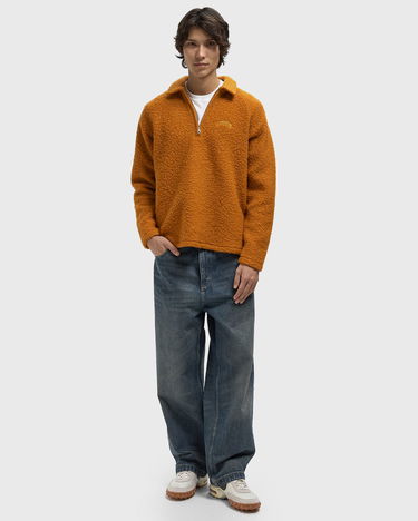 Sveter Edmmond Studios SNOW Fuzzy Long-Sleeve Half-Zip Polo Oranžová | 325-40-18730, 2