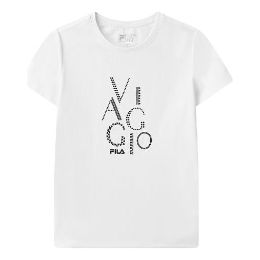 Tričko FILA Fila Alphabet Short Sleeve T-Shirt Biela | F11W122117F-WT