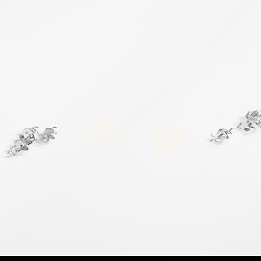Náušnice GUESS Lily Crystal Flower Stud Earrings Metalická | JUBE05108JWRH-SILVER, 1