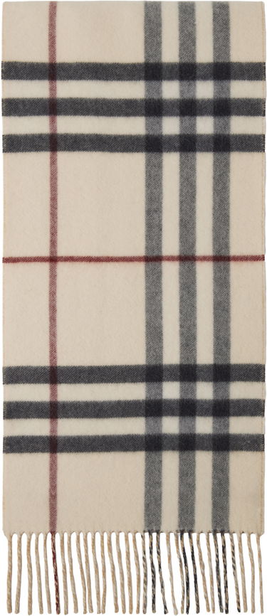 Šál Burberry Burberry Reversible EKD Check Cashmere Scarf Béžová | 8095224, 1