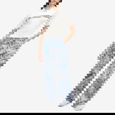 Džínsy Off-White Off-White Fresco Tapestry Wide 5 Pocket Jeans Size 30 Modrá | OWYA062S25FAB0014200, 4