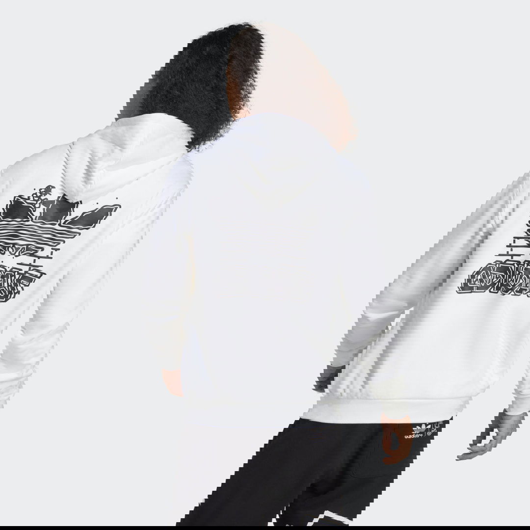 Mikina adidas Originals Graphics Hack the Elite Hoodie Biela | IC5740, 1