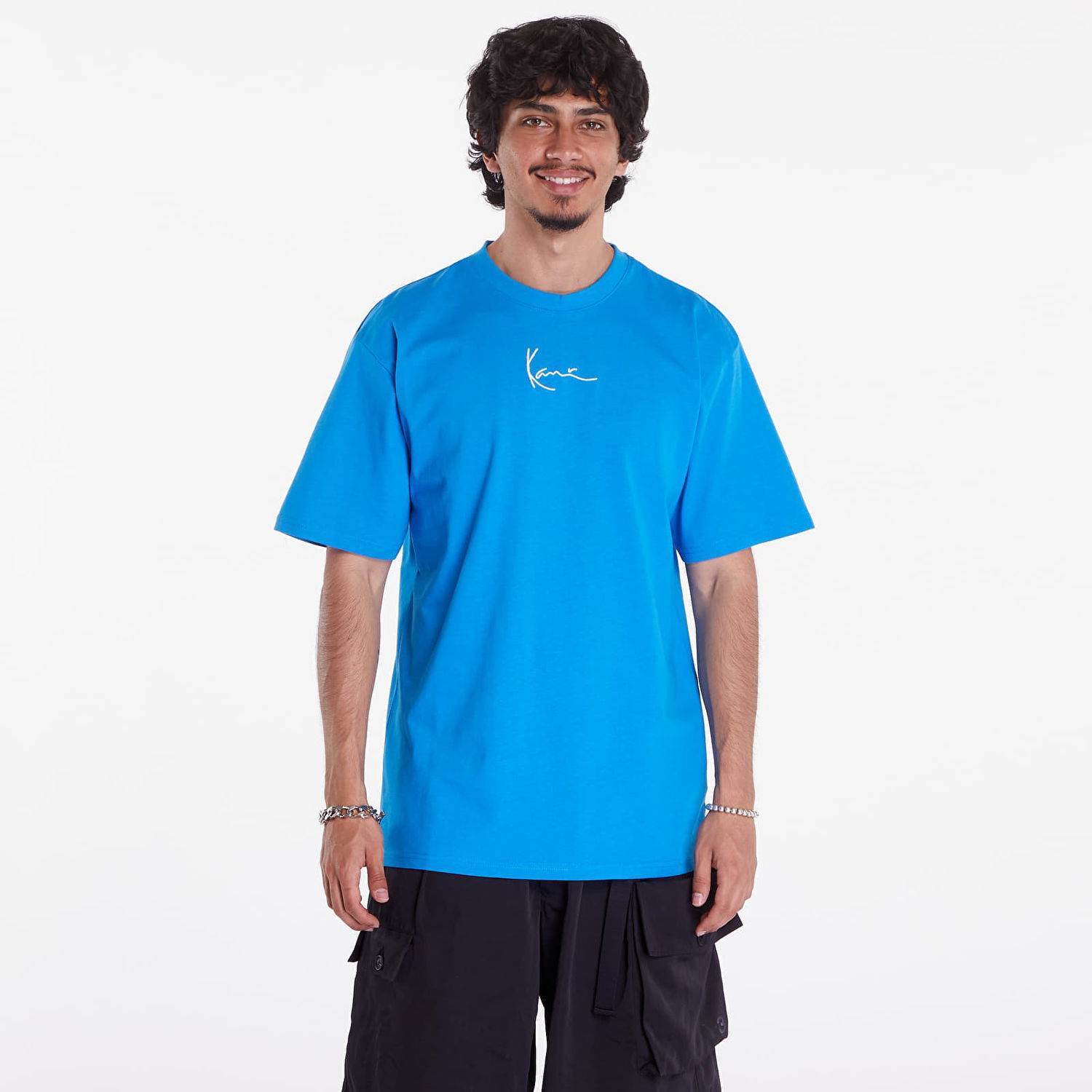 Tričko Karl Kani Small Signature Essential Tee Blue Modrá | KM-TE011-091-19, 0