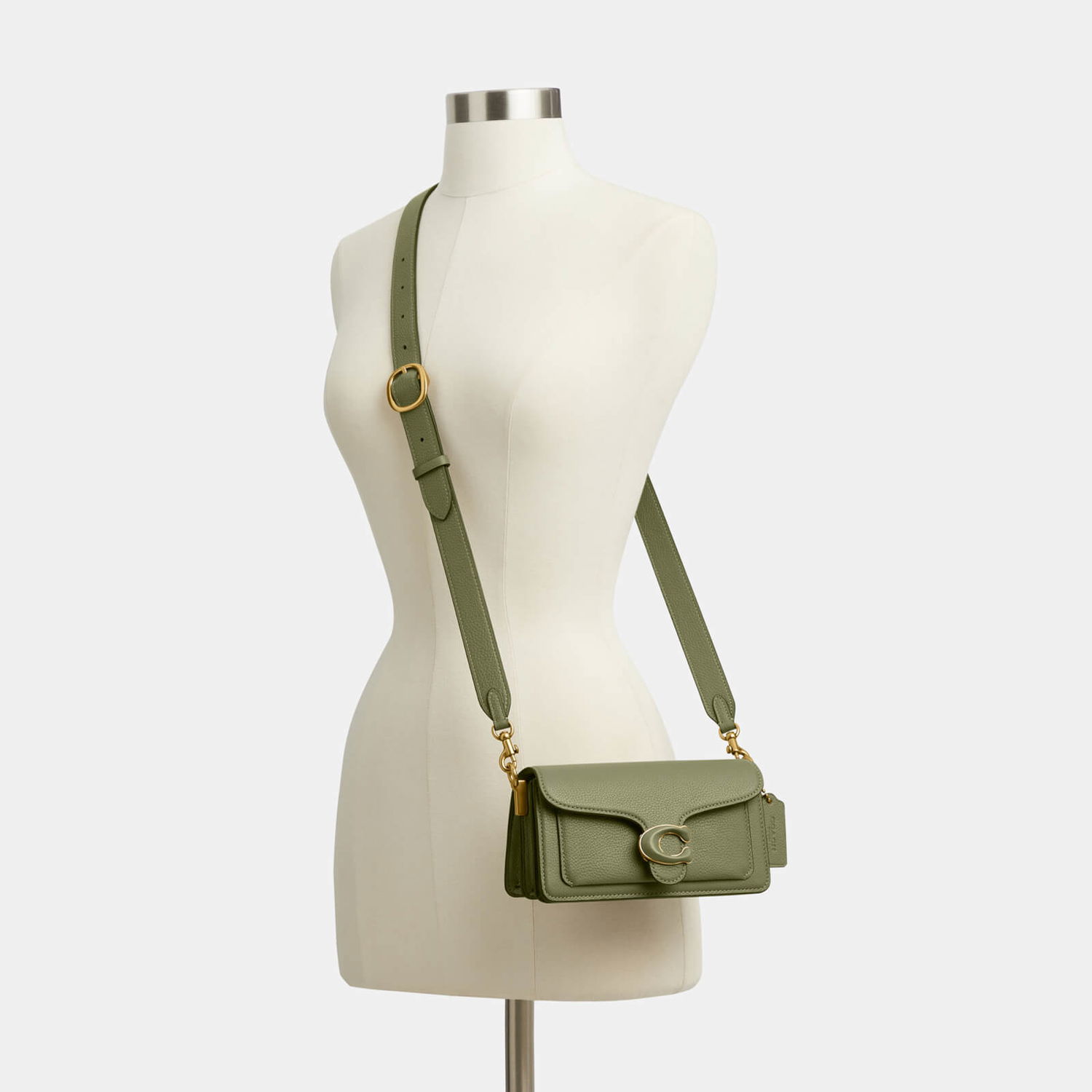 Taška cez rameno Coach Coach Tabby 20 Polished Pebble Leather Shoulder Bag Zelené | CM543 B4/MX, 1