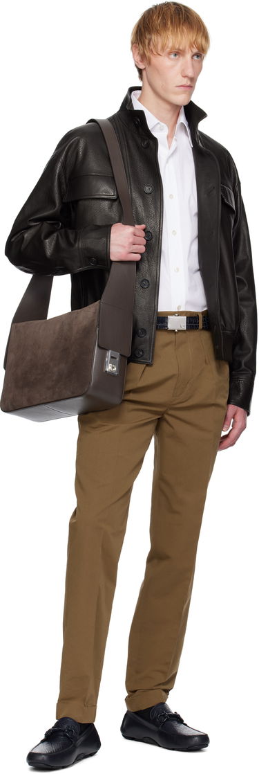 Taška cez rameno FERRAGAMO Ferragamo 'Gancini' Buckles Messenger Bag Hnedá | 784029, 3