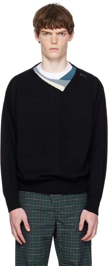 Sveter KIKO KOSTADINOV Kiko Kostadinov Vig Multi Collar Sweater Čierna | KKAW25KN04-98, 0
