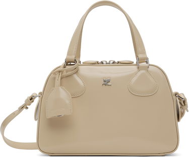 Taška cez rameno Courrèges Studded Leather Bowling Bag Béžová | 324GSA130CV0033, 0