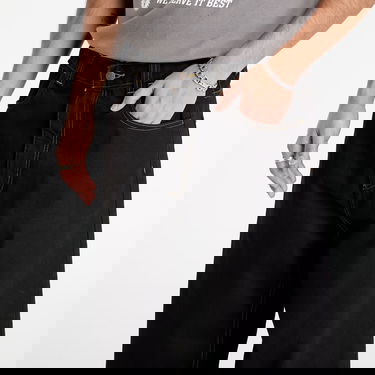 Džínsy Carhartt WIP Wide Leg Rinsed Brandon Pant Čierna | I035893.8902, 4