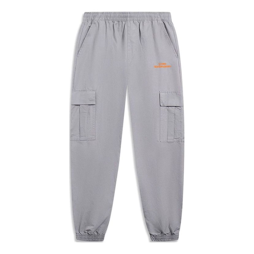 Cargo nohavice Li-Ning Skateboard Series Cargo Pants Šedá | AKXT021-2