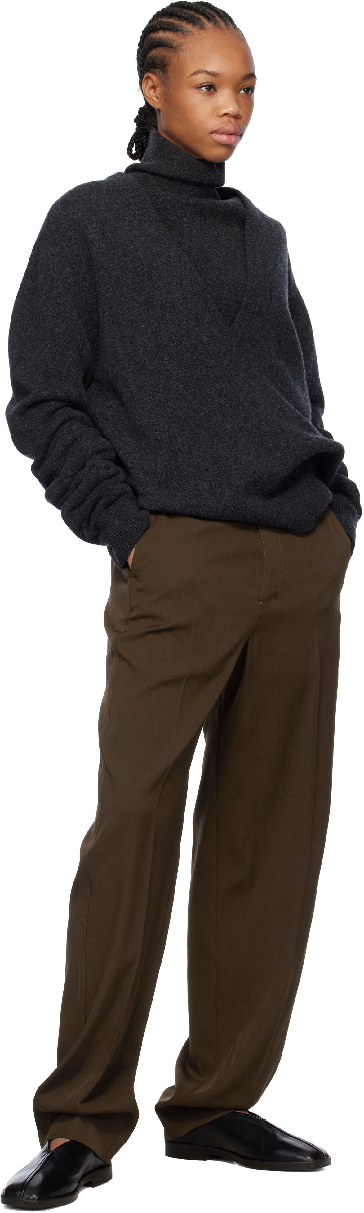 Lemaire Belted Soft Tailored Trousers