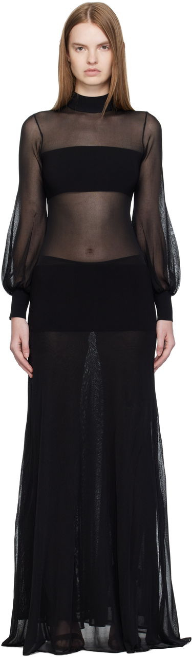 Šaty Tom Ford TOM FORD Turtleneck Maxi Dress Čierna | ACK627-YAX889, 0