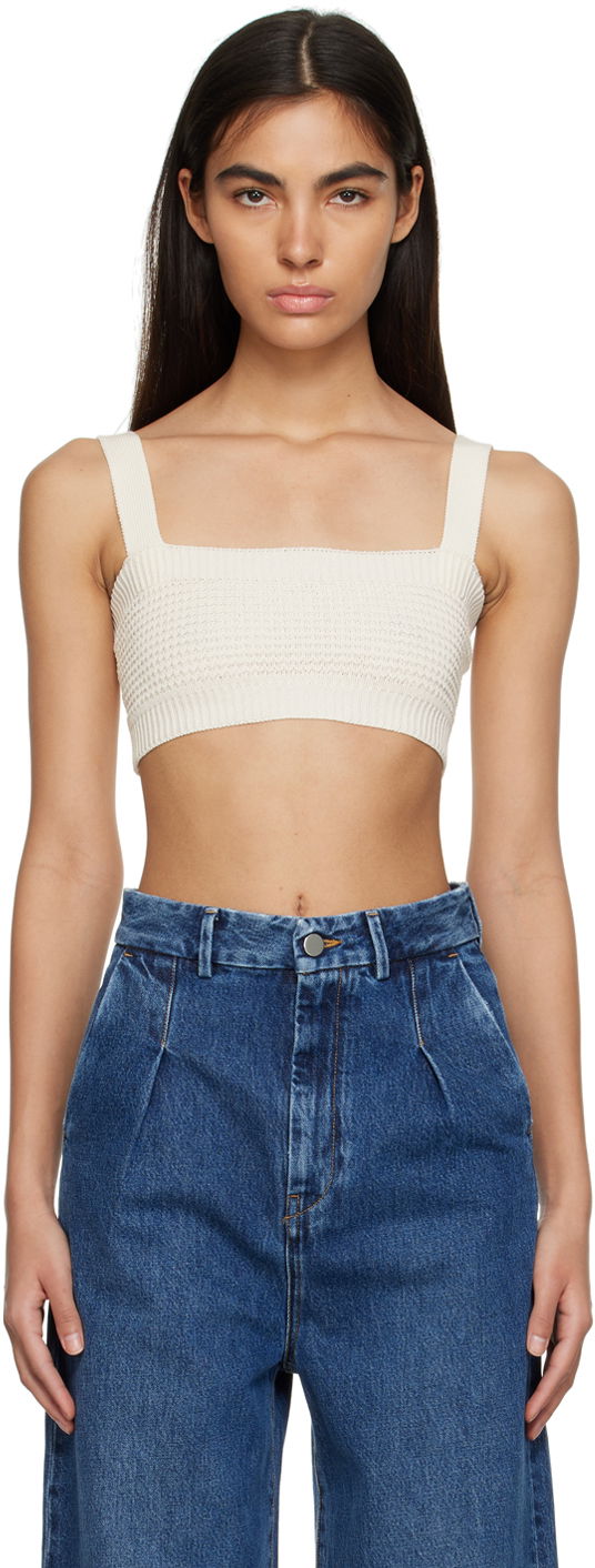 Tielko Loulou de Saison Loulou de Saison Senna Tank Top Biela | SENNA, 0