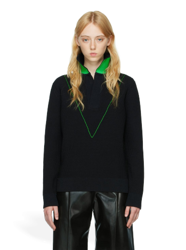 Sveter Bottega Veneta Nylon Sweater Čierna | 706141 V1Z30