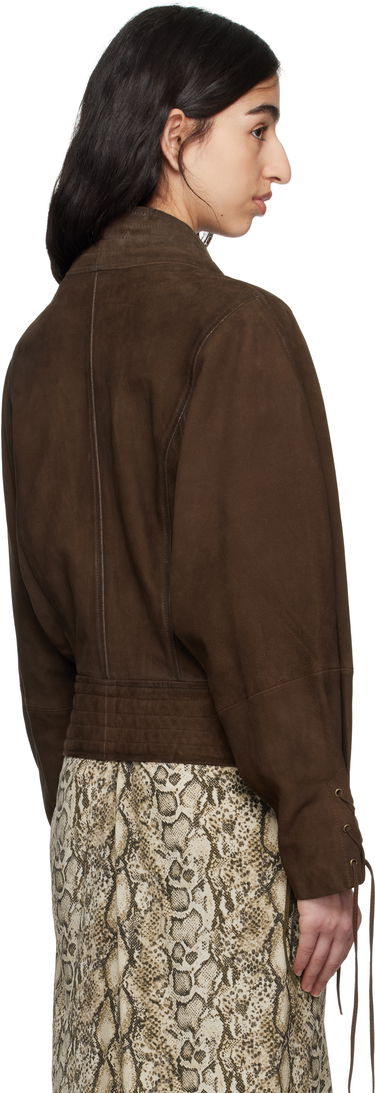 Bunda ISABEL MARANT Isabel Marant Edina Suede Jacket Hnedá | VE0511FB-C2B03I, 2