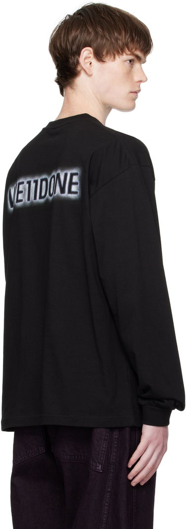 Tričko We11done We11done Glow Teddy Long Sleeve T-Shirt Čierna | WD-TT2-25-775-U-BK, 2
