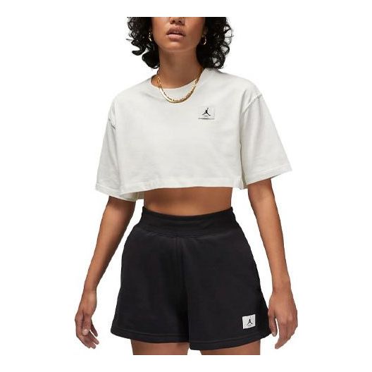 Crop Top Jordan Air Jordan Sport Cropped T-Shirt Biela | DZ3212-133