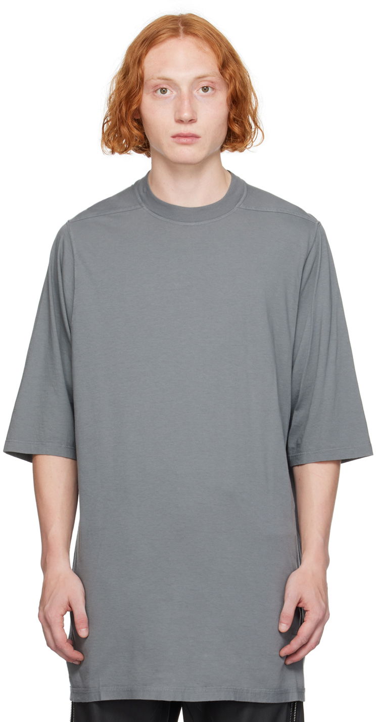 Tričko Rick Owens Jumbo T-Shirt Šedá | DU02D2274 RN