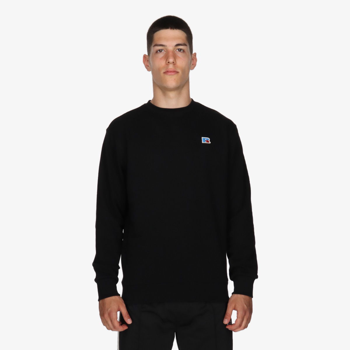 Mikina Russell Athletic Crew Neck Sweatshirt Čierna | E4-610-1-099, 0