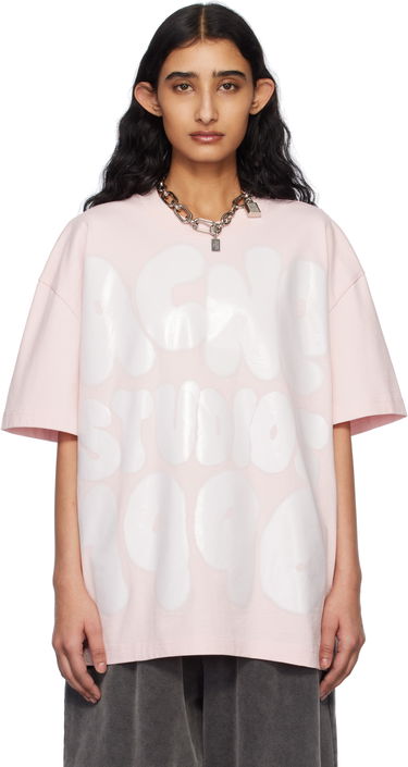 Tričko Acne Studios Acne Studios Relaxed Fit Logo T-Shirt Ružová | CL0333-, 0