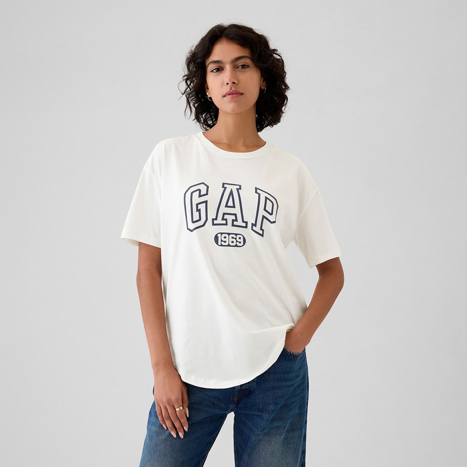 Tričko GAP T-shirt Shortsleeve Logo Tee New Off White XS Biela | 500012-01, 0